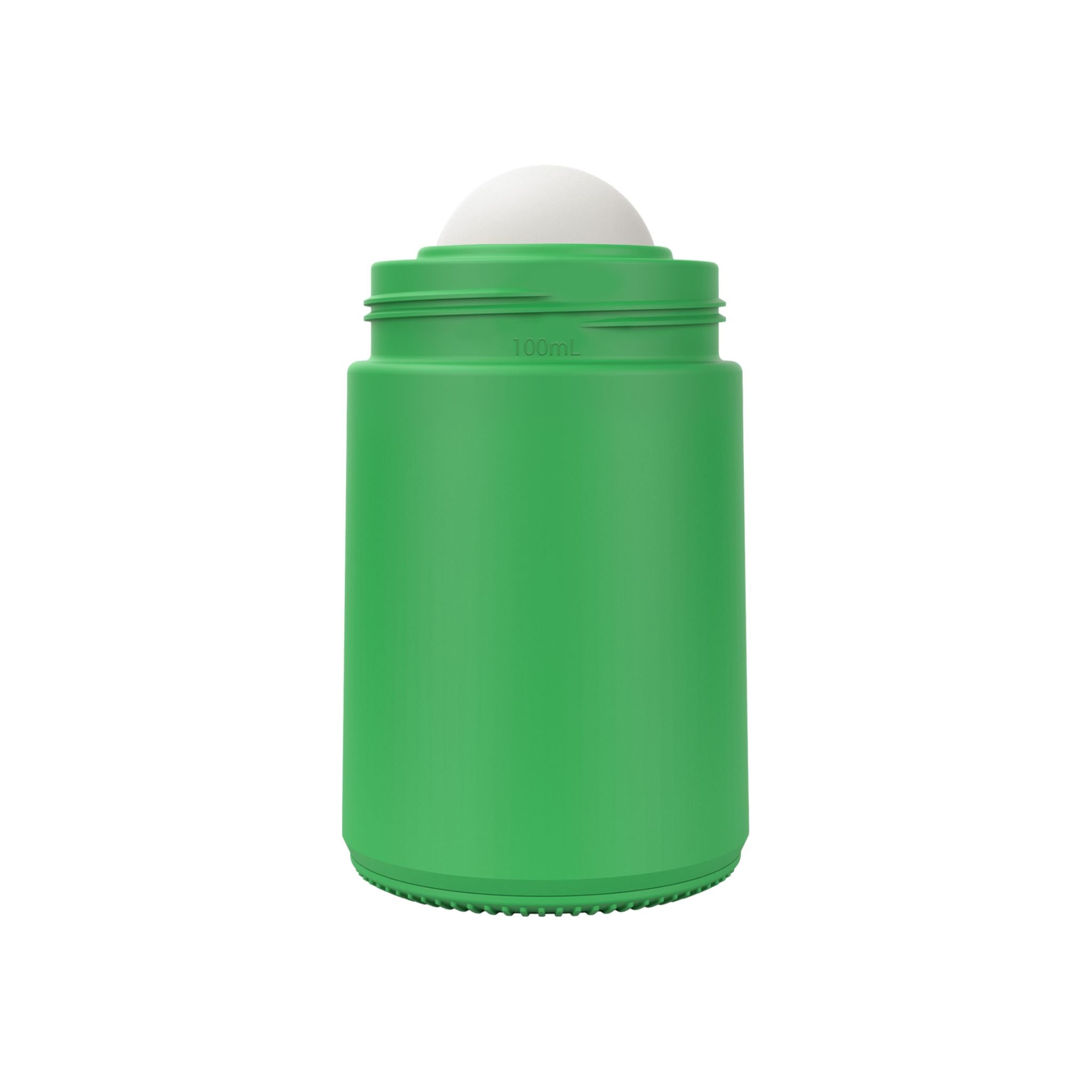 Body of green refillable roll-on travel applicator