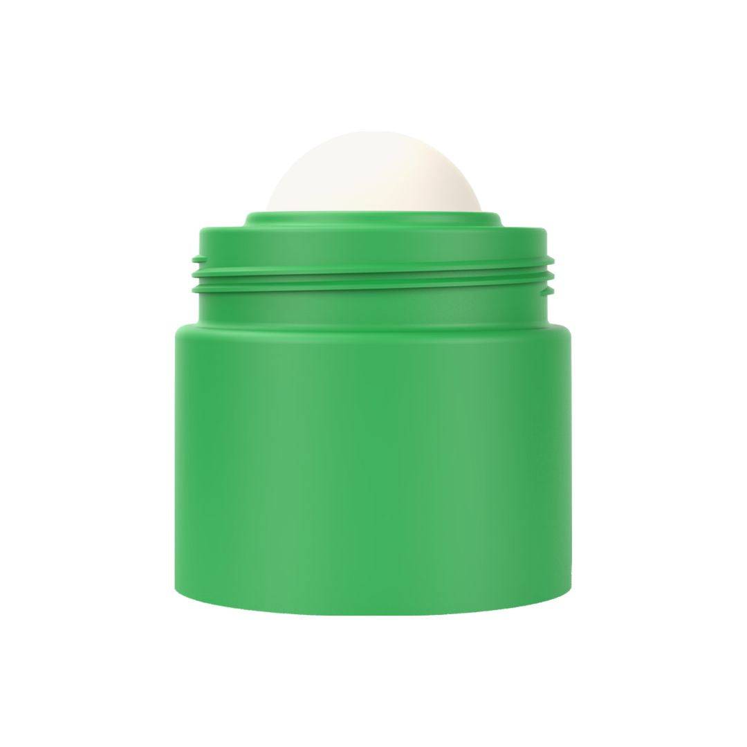 Body of green refillable roll-on travel applicator