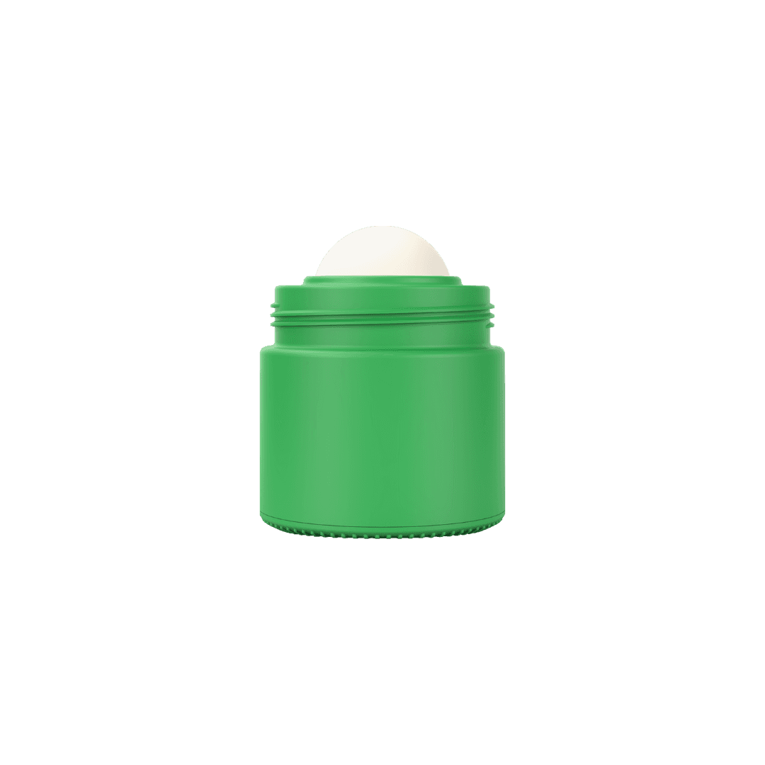 Body of green refillable roll-on travel applicator