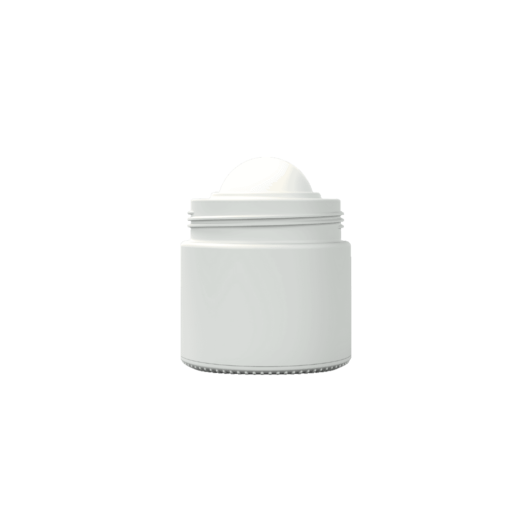Body of grey refillable roll-on travel applicator