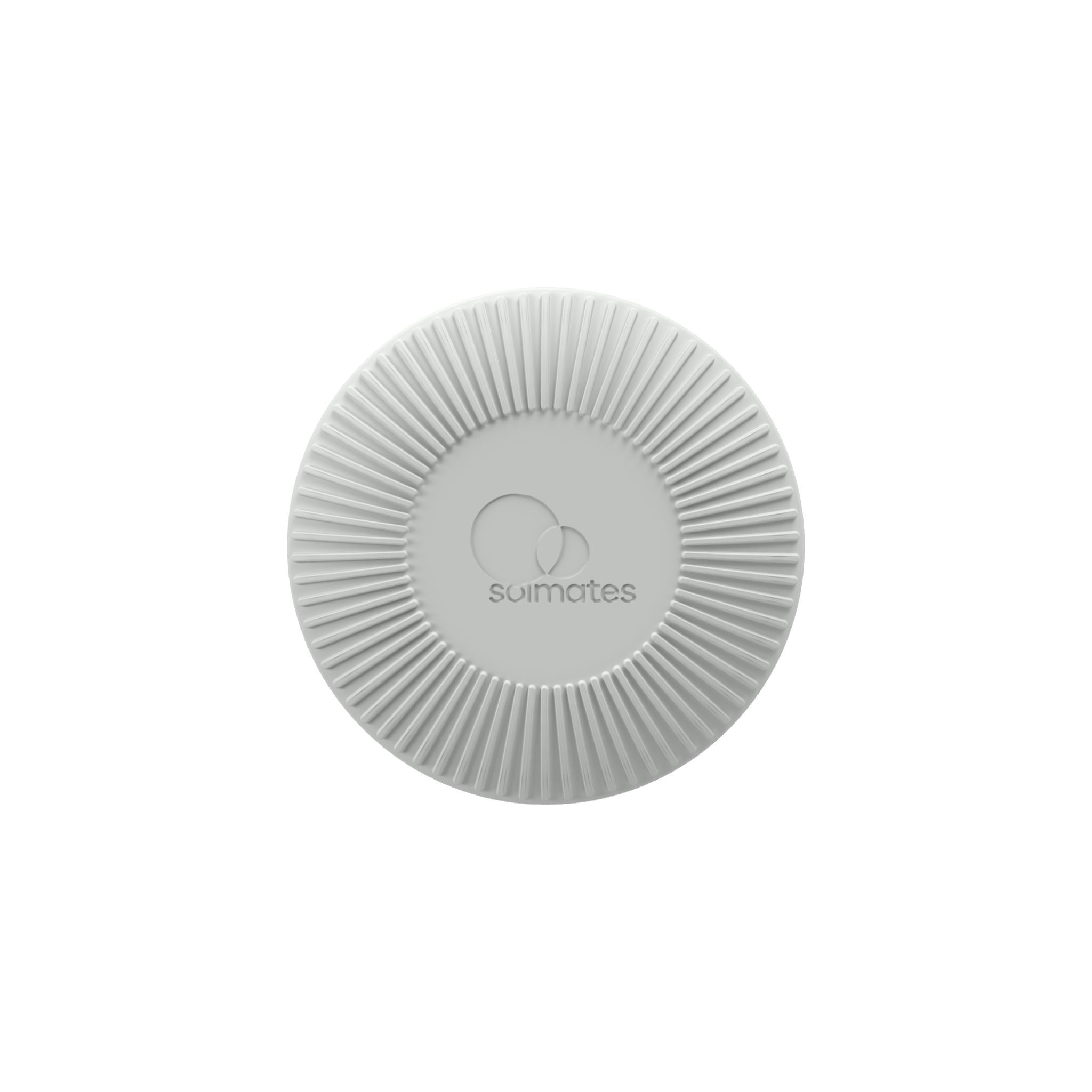 Base of grey refillable roll-on travel applicator