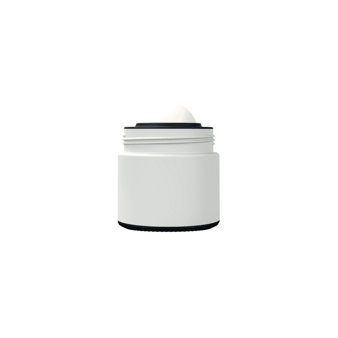 Body of grey and black refillable roll-on travel applicator