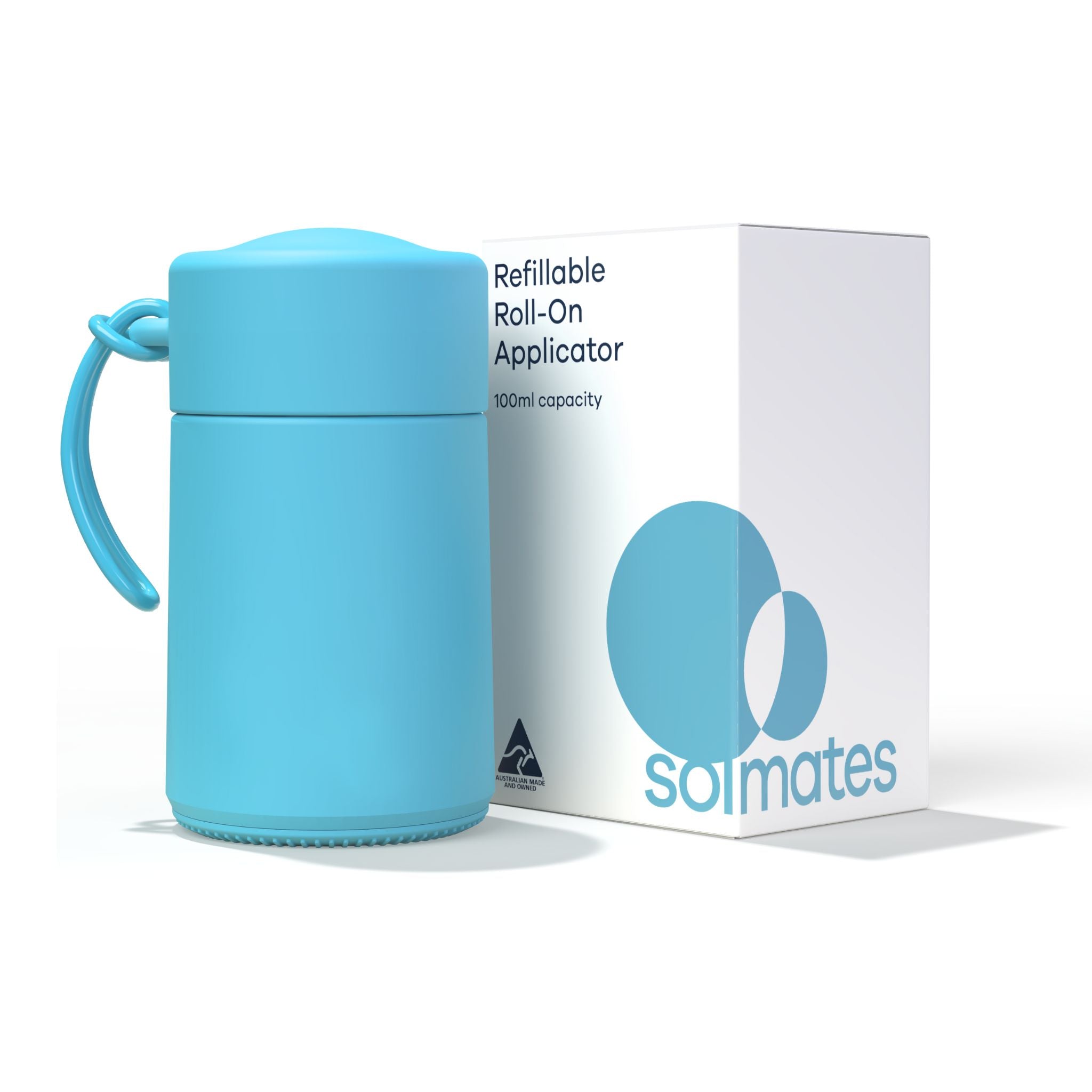 Sky Blue Refillable Roll-On Applicator (100ml)