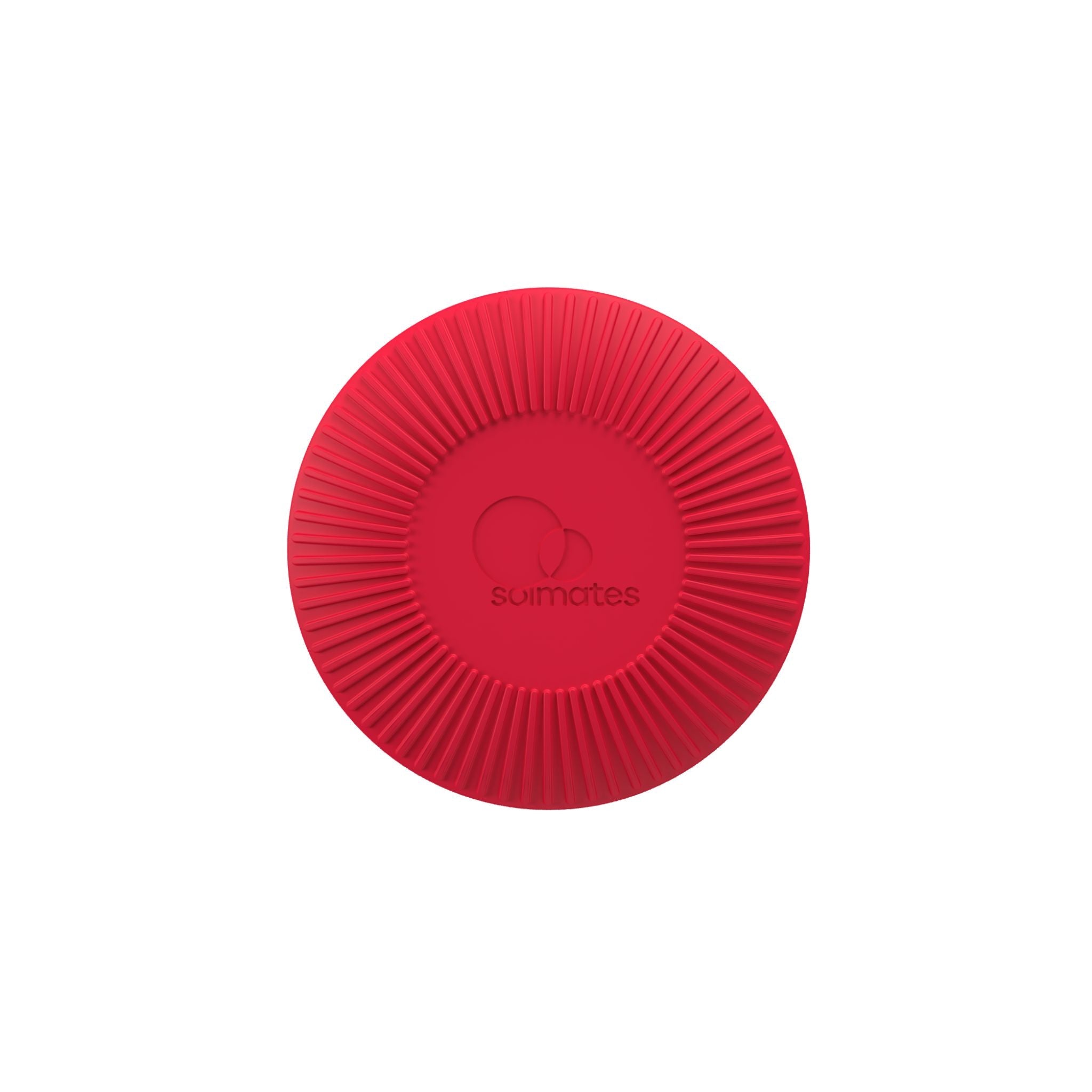 Base of red refillable roll-on travel applicator