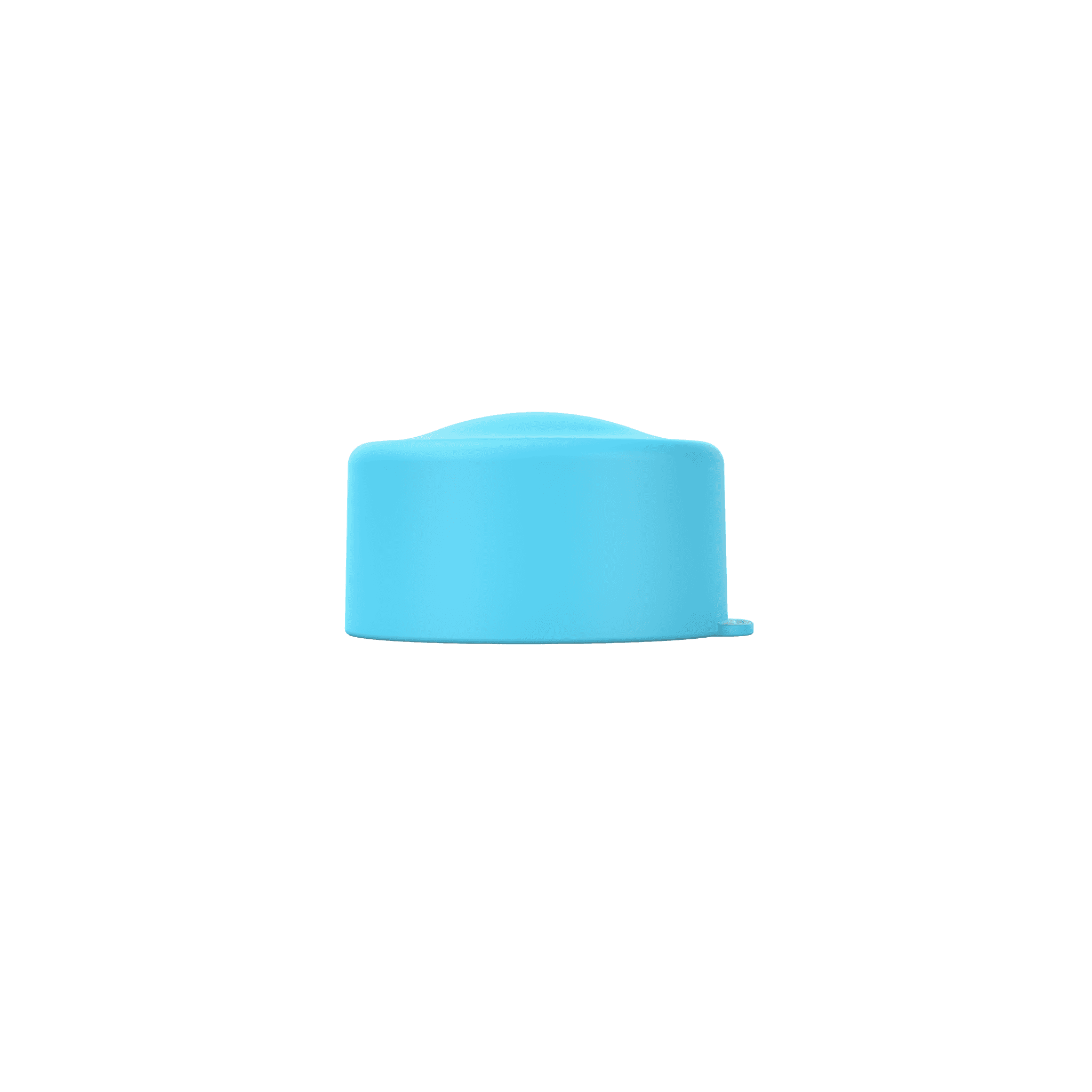 Lid of blue refillable pot and roll-on travel applicator
