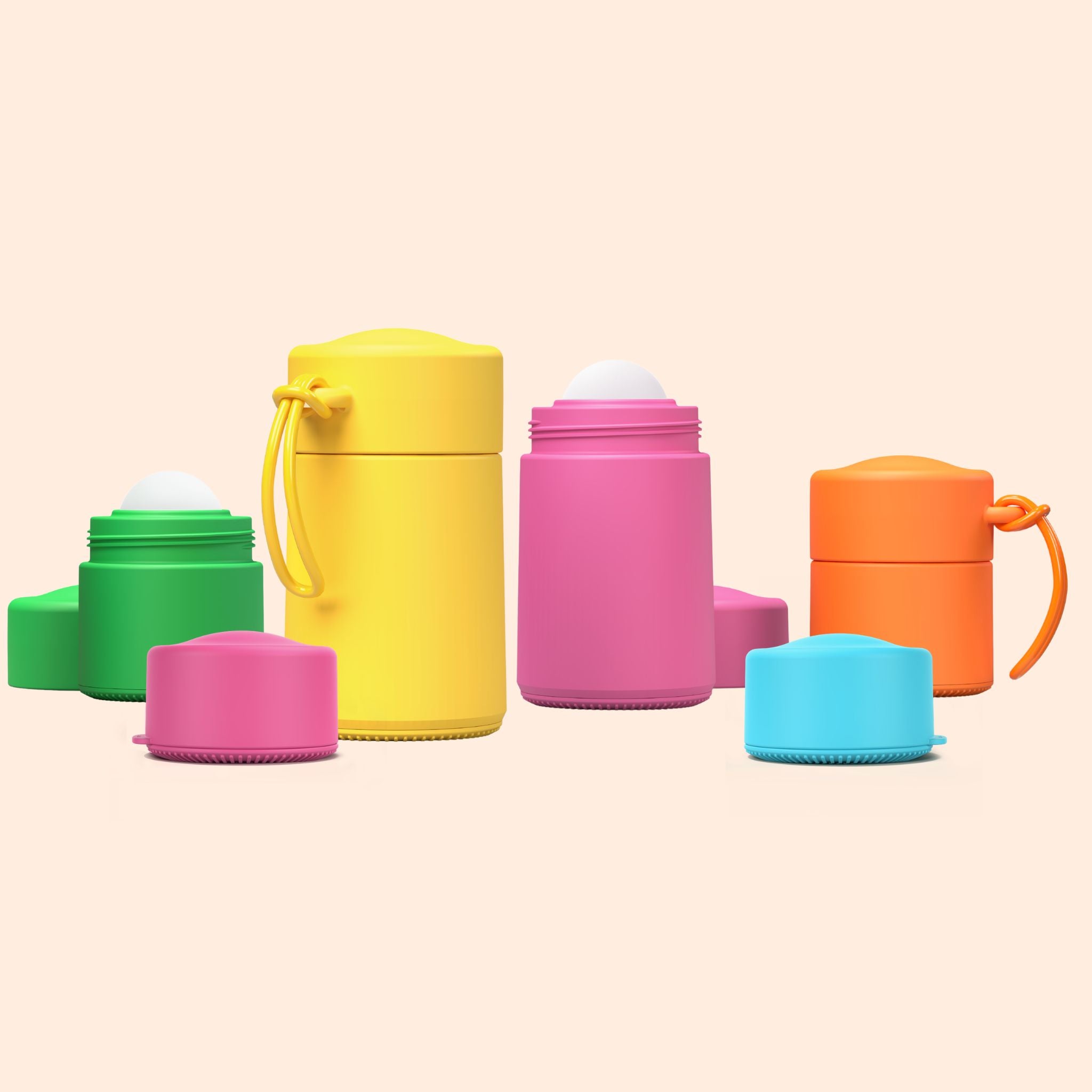 Ultimate Refillables Set: 2x Pot (25ml), 2x Roll-On (50ml) & 2x Roll-On (100ml)