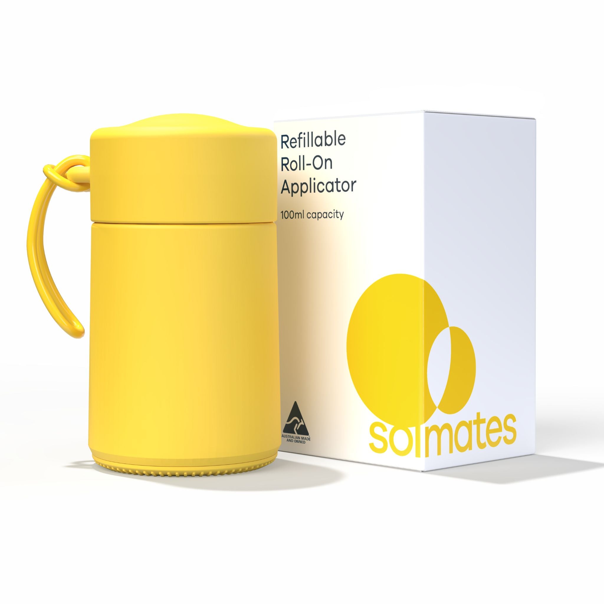 Sunshine Yellow Refillable Roll-On Applicator (100ml)