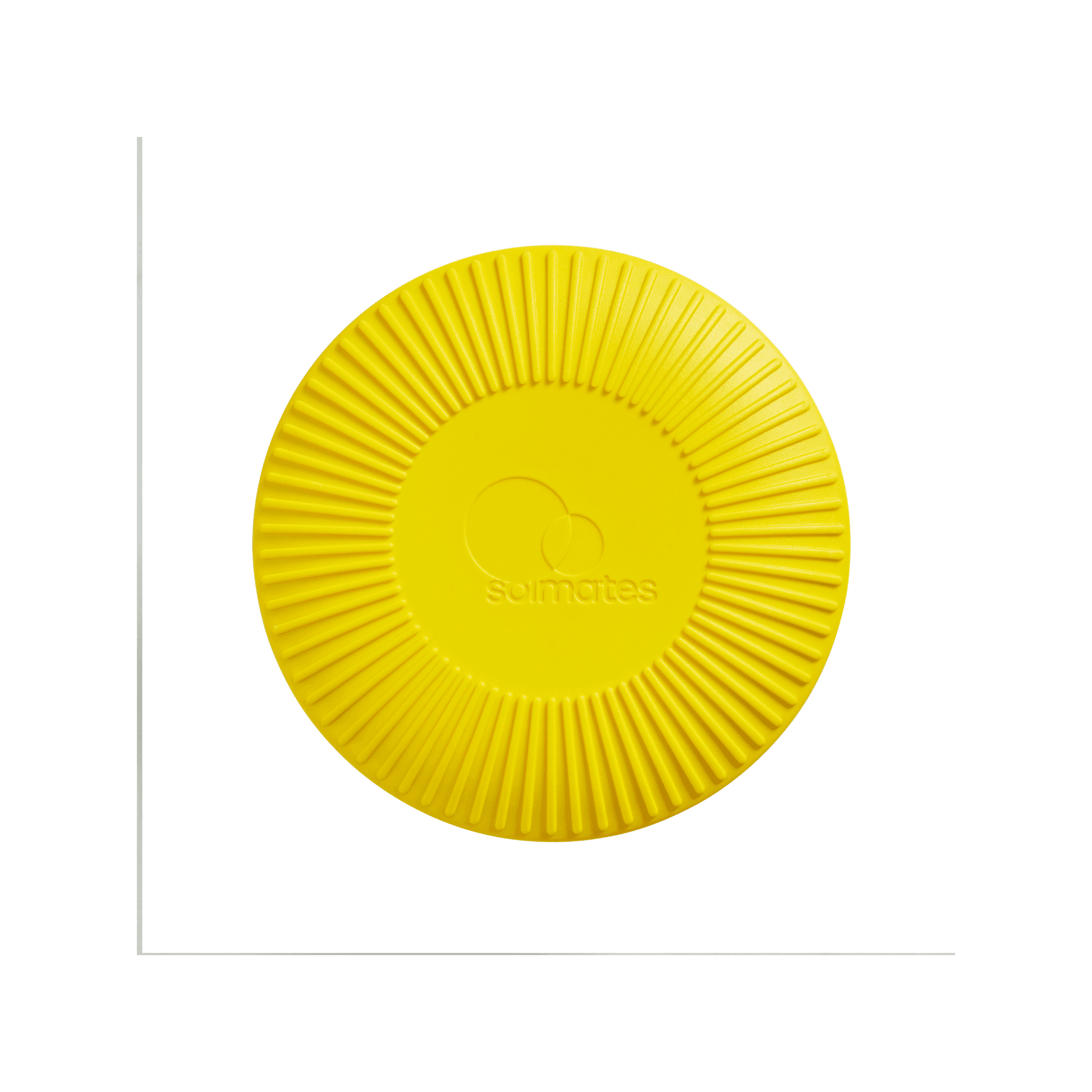 Base of yellow refillable roll-on travel applicator