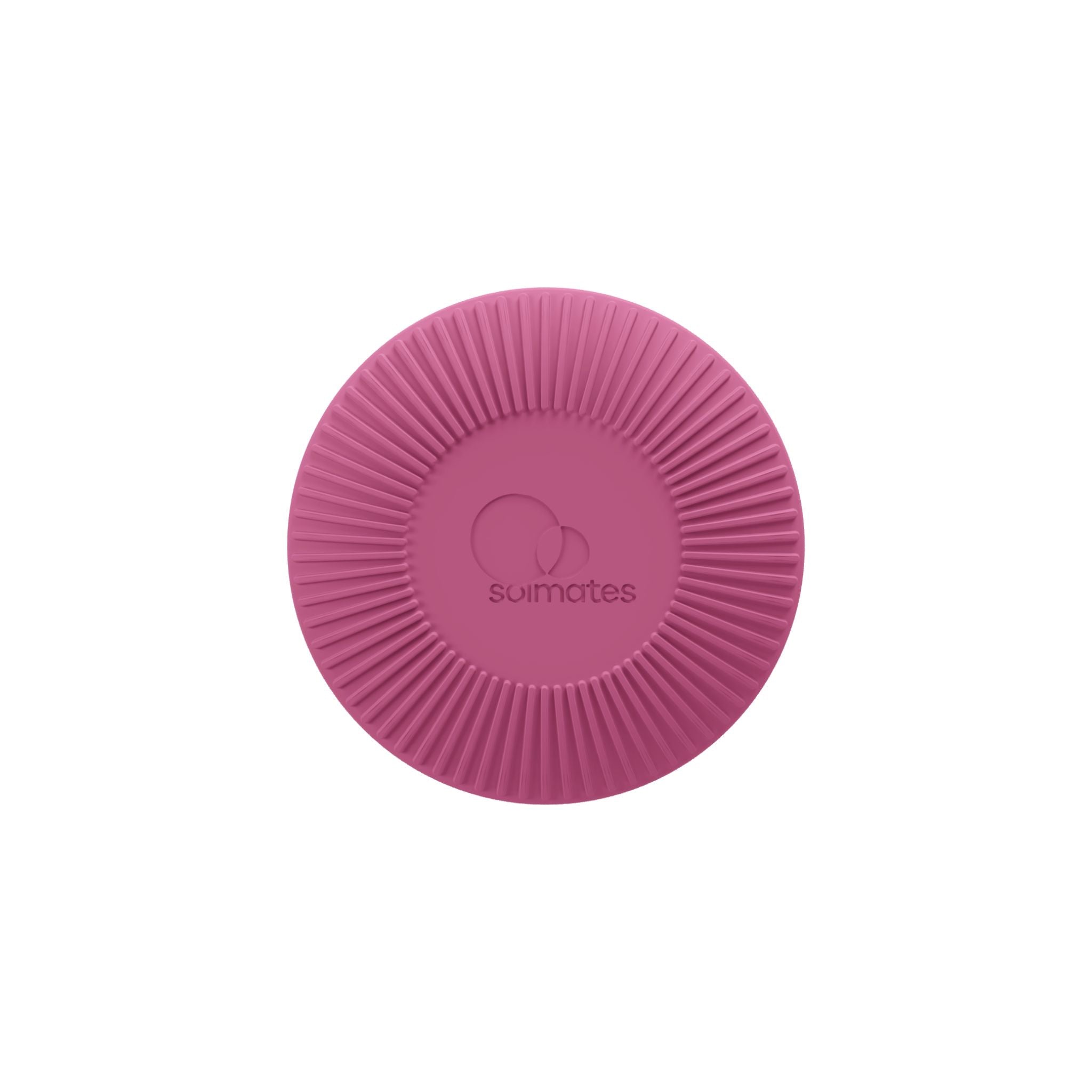 Base of pink refillable roll-on travel applicator